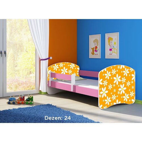 ACMA dečiji krevet ii 160x80 + du&amp;scaron;ek 6 cm PINK24 Slike