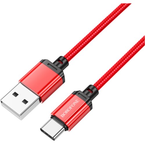  USB kabal 1m BOROFONE BX87 Sharp charging data USB to Type-C red Cene
