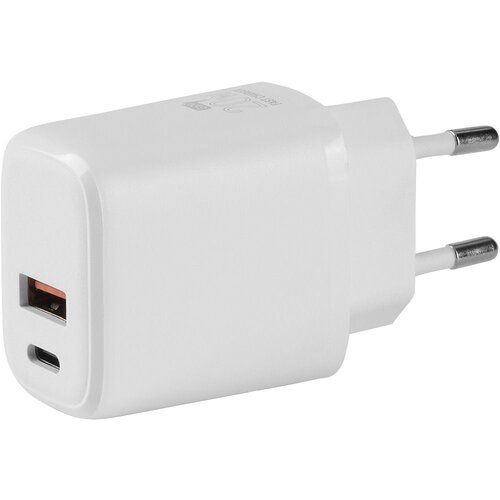 Meixi Zidni punjač FLUX 20W GaN &amp;ndash; USB-C 20W i USB-A/ dva uređaja istovremeno/ beli Slike
