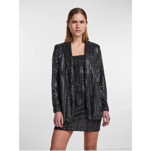 Pieces Black Women's Sequin Jacket Siddy - Women