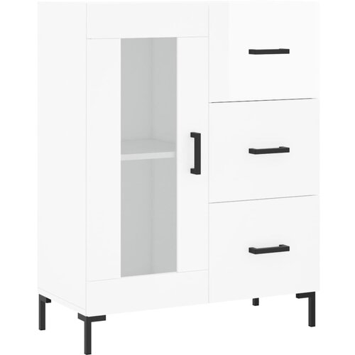 Maison Chic Komoda - Predalnik visok sijaj bela 69,5x34x90 cm inženirski les, (21720462) Cene
