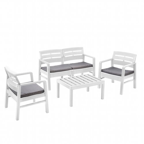  Ba&amp;scaron;tenski set sa jastucima - Java beli Slike