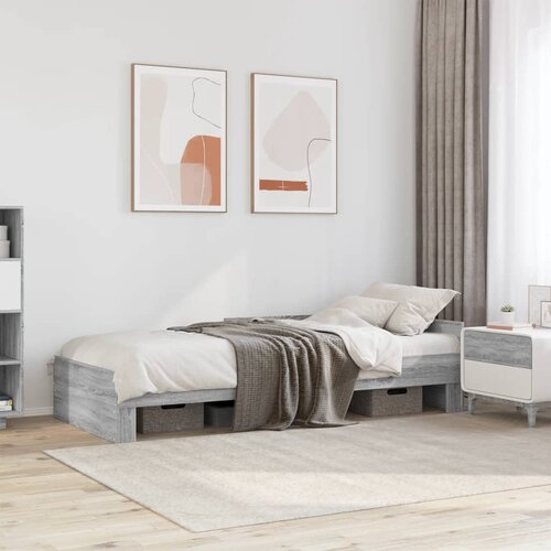 Furnova Posteljni okvir siva sonoma 90x200 cm inženirski les, (21941554) Slike
