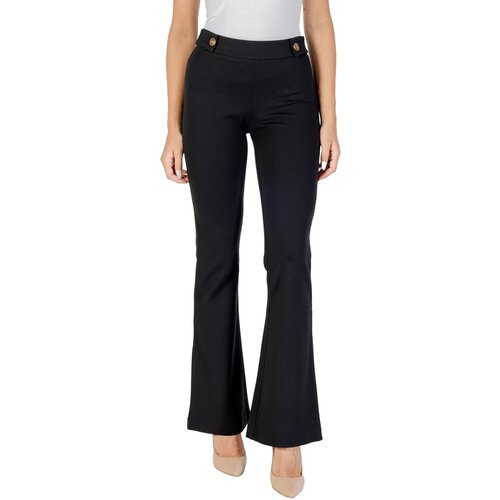 Guess Hlače MAELICE BUTTONS FLARE PANT W5YB0I KCMU2 Črna Cene