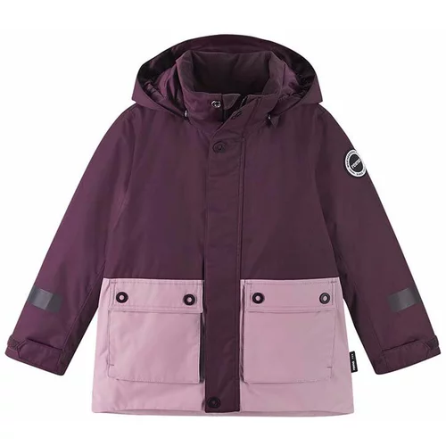 Reima Otroška zimska jakna Luhanka vijolična barva