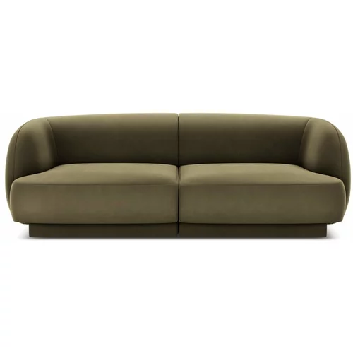 Micadoni Home Zelena baršunasti sofa 184 cm Miley –