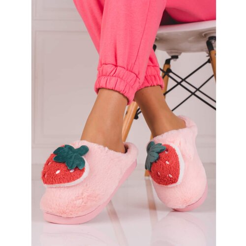 SHELOVET Soft slippers for women pink Slike