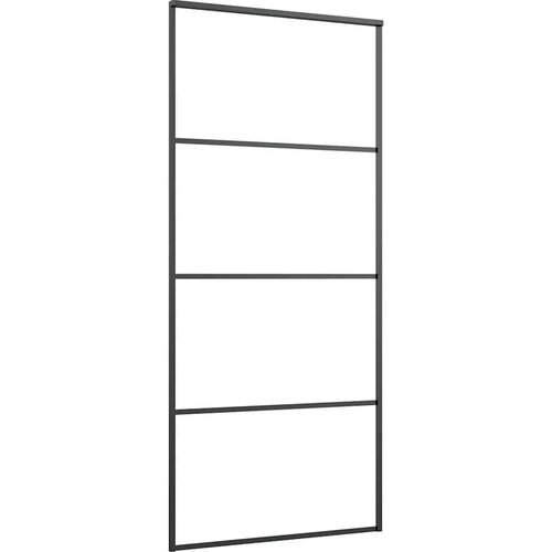 vidaXL Klizna vrata s priborom 90 x 205 cm od ESG stakla i aluminija Cijene