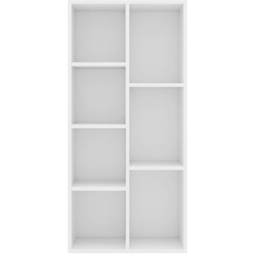  za knjige bijeli 50 x 25 x 106 cm od konstruiranog drva Slike