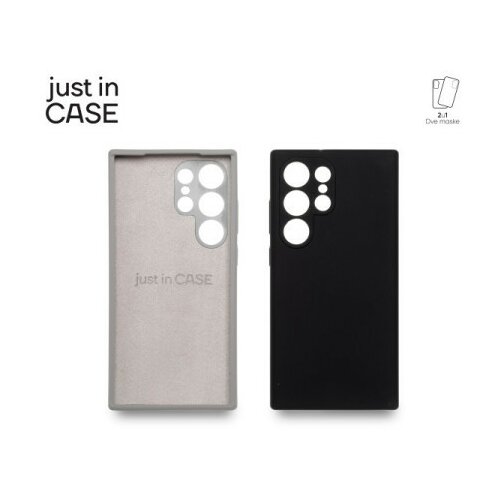 Just_in_Case 2u1 extra case mix plus paket maski za telefon Samsung S24 ultra crni ( MIXPL226BK ) Cene