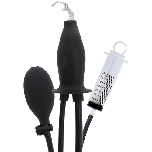 Hidden Desire Inflatable Lubricating Plug Black Cene