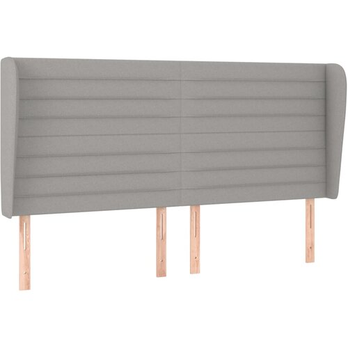Maison Chic vzglavna omarica - nočna omarica - posteljna omarica z u&amp;scaron;esi svetlo sivo 203x23x118/128 cm blago, (21709070) Slike