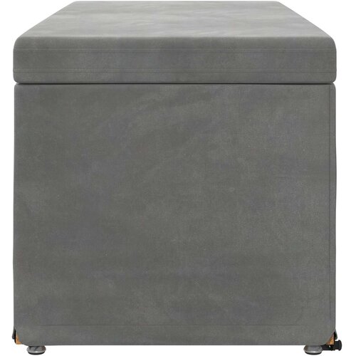  Stolica Tamno siva 101 x 41 x 40 cm Svileni i Fino Radeći Drvo Slike