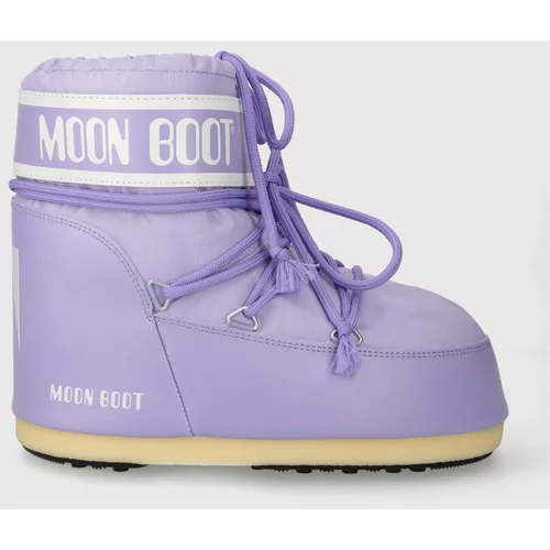 Moon Boot Snežke ICON LOW NYLON vijolična barva, 14093400.013