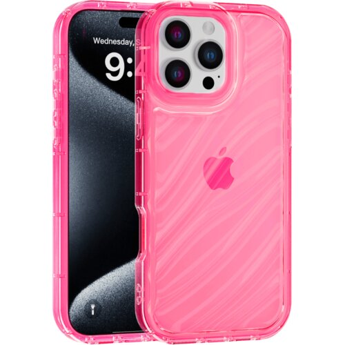 Apple aurora wave maska za iphone 16 pro max - crvena Cene