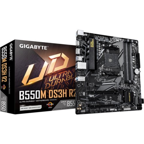 Gigabyte MB B550M DS3H R2 AM4, 4xDDR4, 2xM.2, 4xSATA, 6XUSB, DP, HDMI, PS/2, mATX Cijene