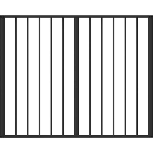  Vrata za pse 10 pcs Crna 100 x 60 cm Cinkani čelik Slike