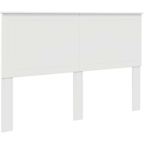  Uzglavlje s uzglavljem Sjajno bijelo 150 cm Konstruirano drvo Slike