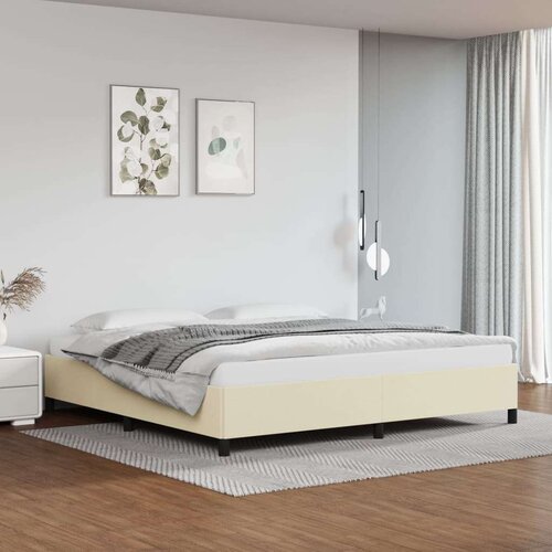  Posteljni okvir krem 200x200 cm umetno usnje, (20723921) Cene
