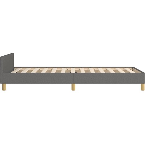  Okvir za krevet bez madraca tamnosivi 80x200 cm od tkanine Slike