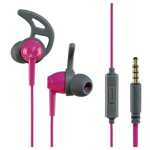 Hama slušalice za smartfon action, pink/sive 177022 slušalice Slike