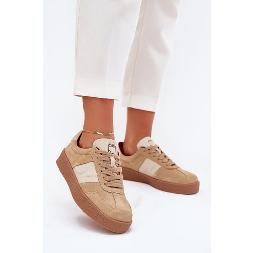 Daniel Lopez Just Dare BIG STAR SHOES Women Suede Sneakers Big Star by Daniel Lopez Cene