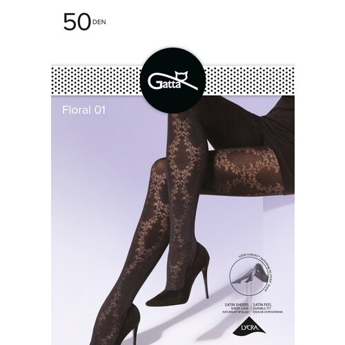 Gatta Floral 01 Nero 2-S Slike