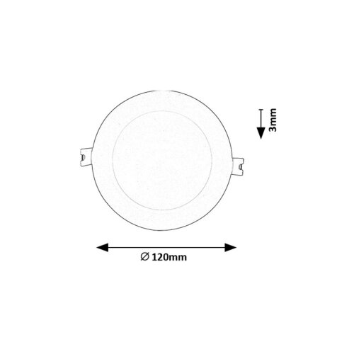 Rabalux 71217 - LED ugradno svetlo SHAUN LED/6W/230V prečnik 12 cm belo Slike