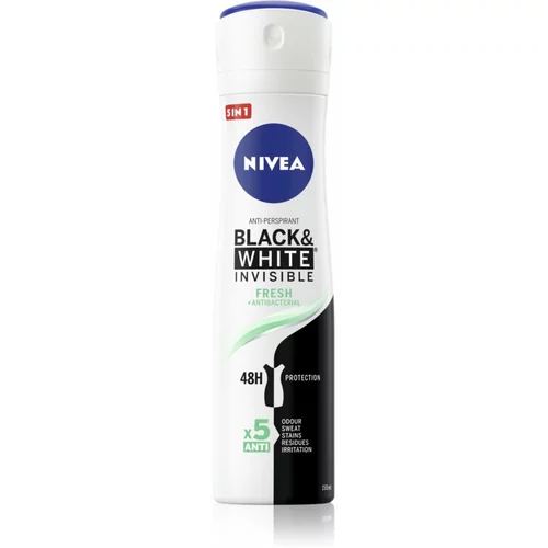 Nivea Invisible Black & White Fresh antiperspirant u spreju za žene 150 ml