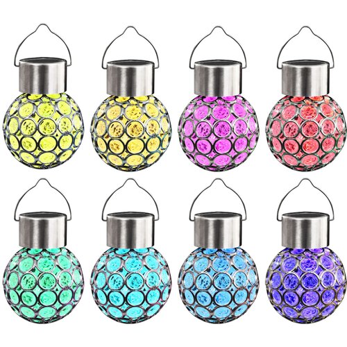  Solarne svjetiljke 8 kom LED žarulje RGB Slike