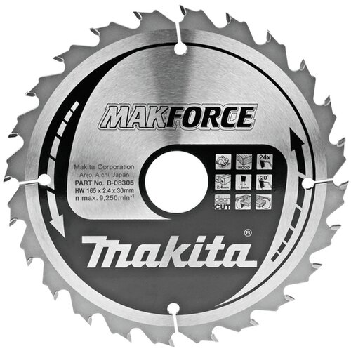 Makita List za testeru od tvrdog metala, MAKForce, sa 24 zubaca B-08327 Cene