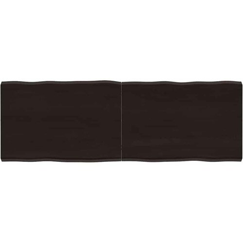 Stolna ploča tamnosmeđa 120x40x(2-4) cm obrađena hrastovina Cijene