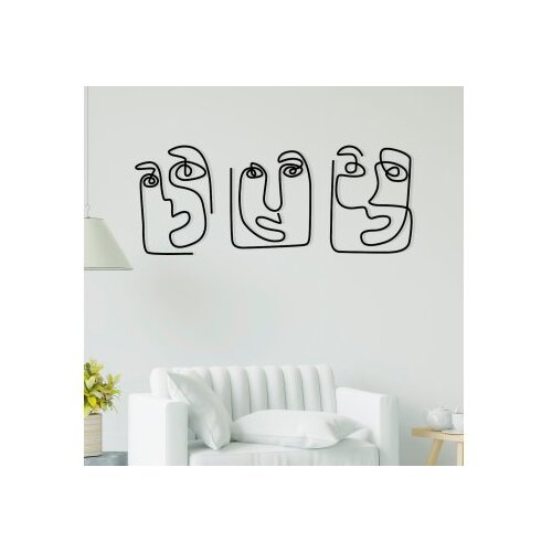 Wallity zidna dekoracija Abbiocco, 108x48cm, Crna Cene