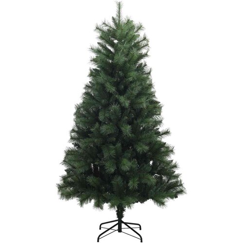  Umjetno božićno drvce s pomičnim granama i kuglicama 210 cm Slike
