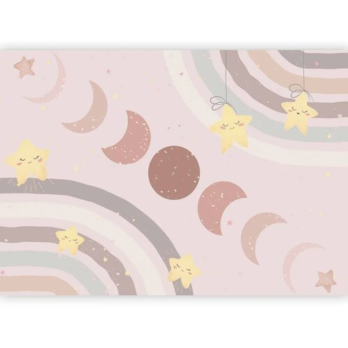  Foto tapeta - Phases of the Moon Among Stars and Rainbows 200x140 Premium Cene