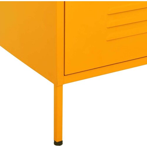 VidaXL Ladičar boja senfa 80 x 35 x 101,5 cm čelični Slike