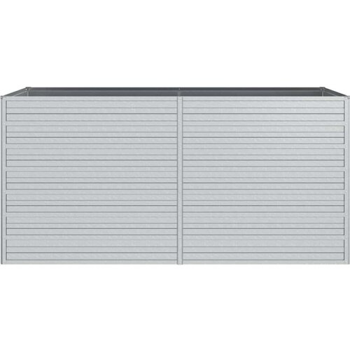 VidaXL Povi&amp;scaron;ena vrtna gredica 160 x 80 x 77 cm pocinčani čelik srebrna Slike