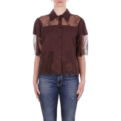 Blugirl Srajce s kratkimi rokavi RA6142T544A Kostanjeva Cene