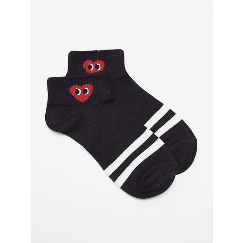Yups Socks with red heart black Cene