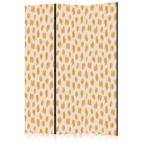  Paravan - Drawn Pattern in Spots and Dots in Shades of Orange and Ecru 135x172 Akustični Cene