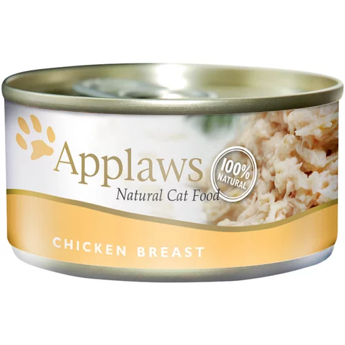 Applaws probno pakiranje: suha i mokra hrana - 2 kg Adult piletina i patka + 6 x 156 g pileća prsa