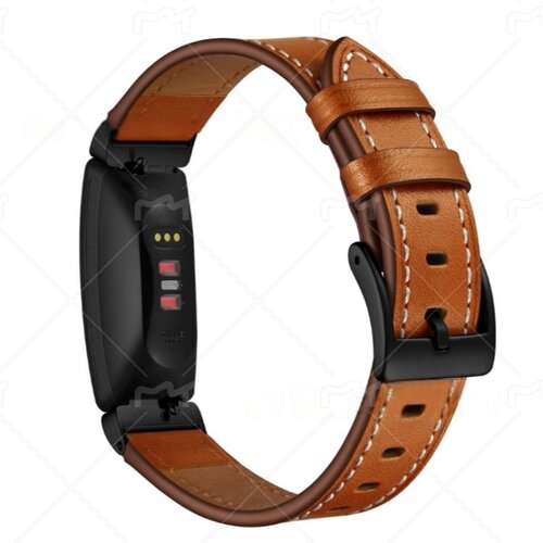 INF Premium usnjeni pašček za Fitbit Inspire 1/2 HR Black, (22103108) Cene