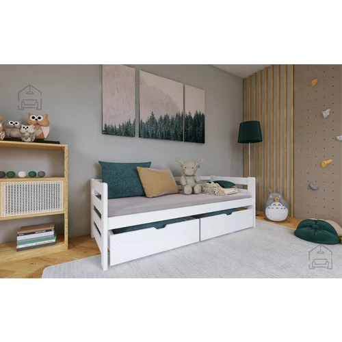 Lano Otroška postelja Ergo - 80x160 cm - Bela