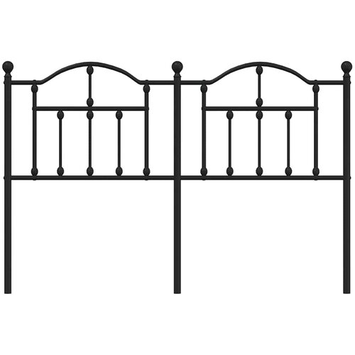  Metalno zamjensko uzglavlje crno 150 cm Slike