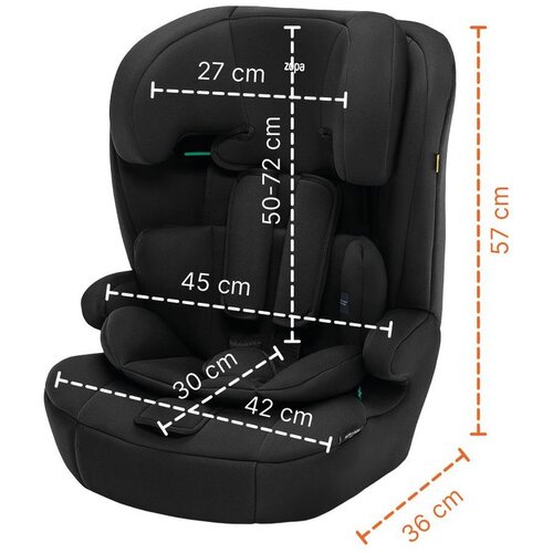 Zopa autosjedalica Alfa i-Size isofix Black Slike
