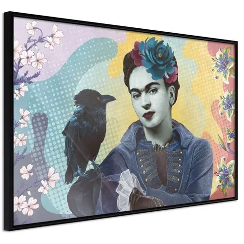  Poster - Frida with a Raven 45x30