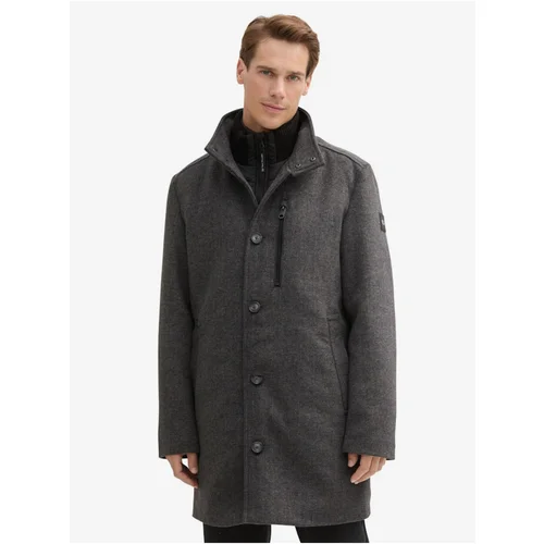 Tom Tailor Dark grey men's winter coat - Men's