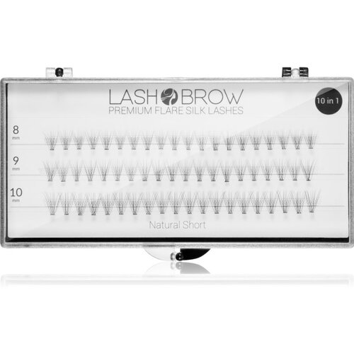 Lash Brow Premium Flare Silk Lashes umetne trepalnice Natural Short 1 kos Cene