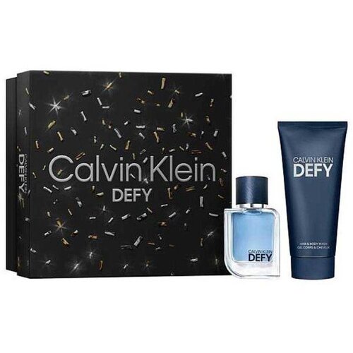 Calvin Klein defy gift set ( edt 50ml + gel za tu&amp;scaron;iranje 100ml ) Slike