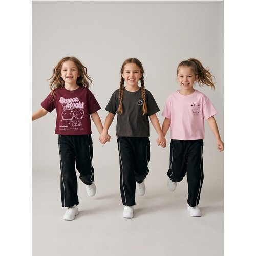 Sinsay Oversize pamučne majice s printom 3 pack Slike